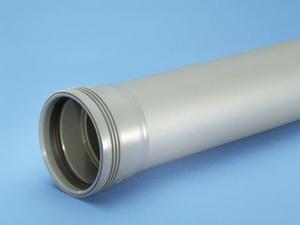  HT-rör 110mm m. muff L=3m PP