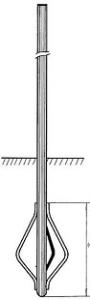  Servisstolpe Faxe 38mm x 1,5m