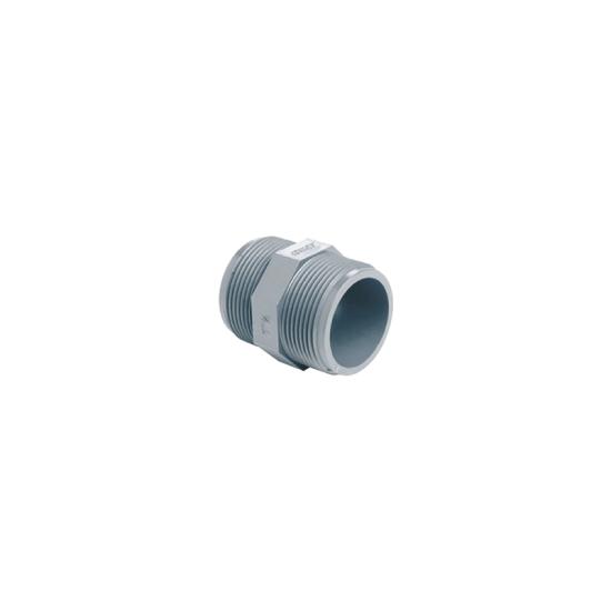  Sexkantsnippel R40 PVC lim. PN16