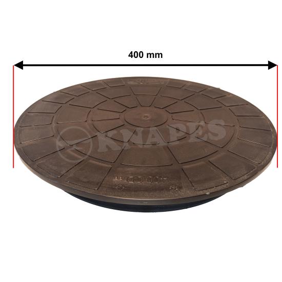 Plastlock/botten för rör 400 mm ut.