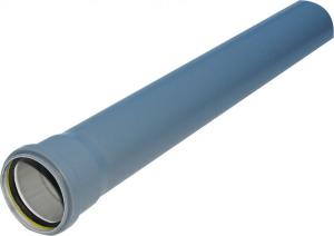  HT-rör 110mm m. muff L=1m PP